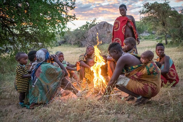 Hadzabe Women Making Fire
